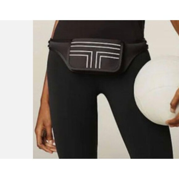 TORY BURCH Sport Belt Bag Neoprene Running Navy White - Picture 4 of 11